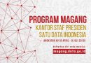 Program Magang Kantor Staf Presiden Satu Data Indonesia