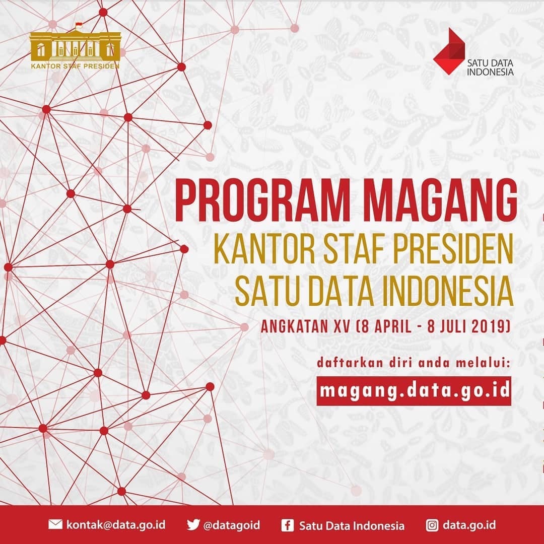 Program Magang Kantor Staf Presiden Satu Data Indonesia